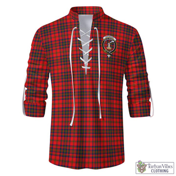 Matheson Tartan Men's Scottish Traditional Jacobite Ghillie Kilt Shirt with Family Crest