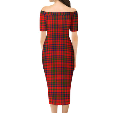 Matheson Tartan Off Shoulder Lady Dress