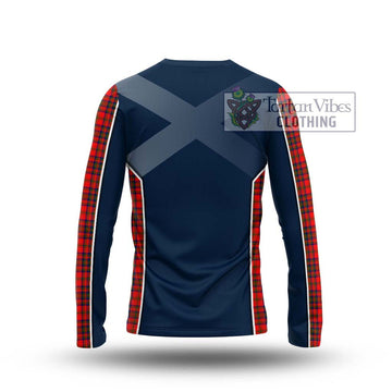 Matheson Tartan Long Sleeve T-Shirt with Family Crest and Lion Rampant Vibes Sport Style