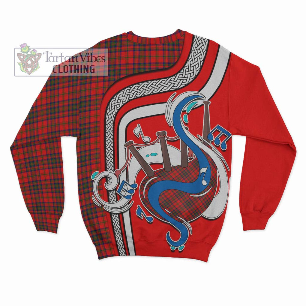 Tartan Vibes Clothing Matheson Modern Tartan Sweatshirt with Epic Bagpipe Style