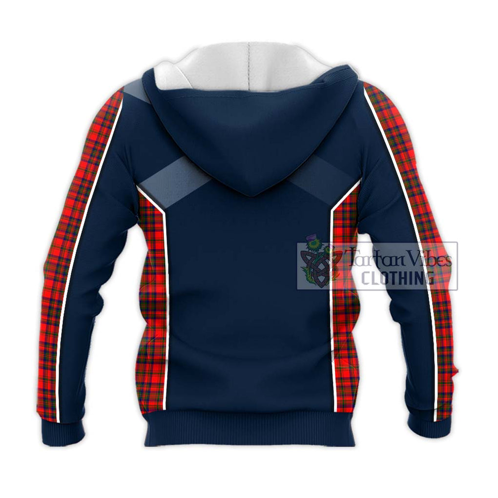 Matheson Tartan Knitted Hoodie with Family Crest and Lion Rampant Vibes Sport Style - Tartan Vibes Clothing