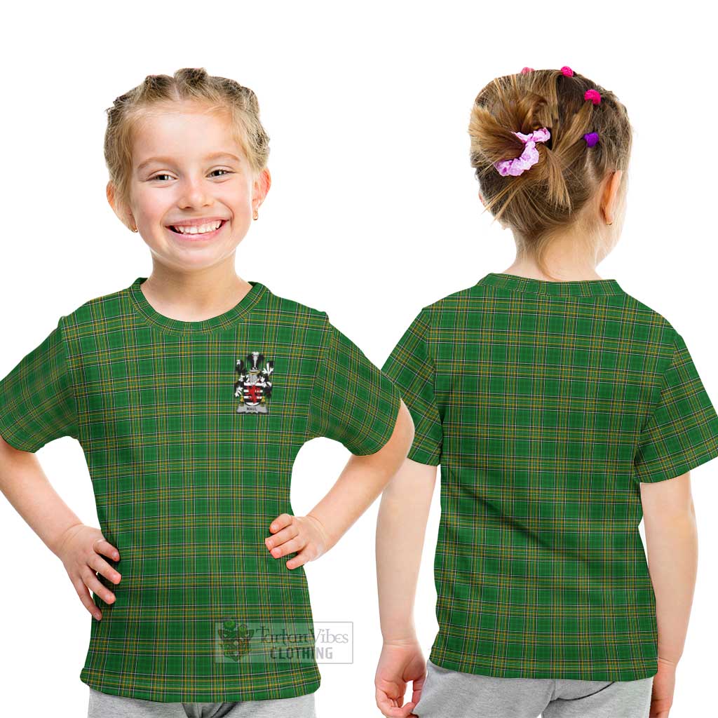 Maul Irish Clan Tartan Kid T-Shirt with Coat of Arms - Tartan Vibes Clothing