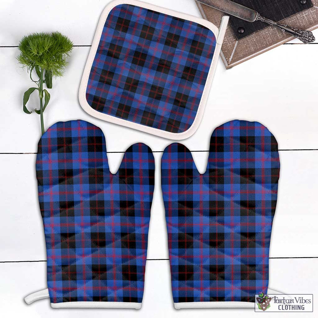Maule Tartan Combo Oven Mitt & Pot-Holder White - Tartan Vibes Clothing