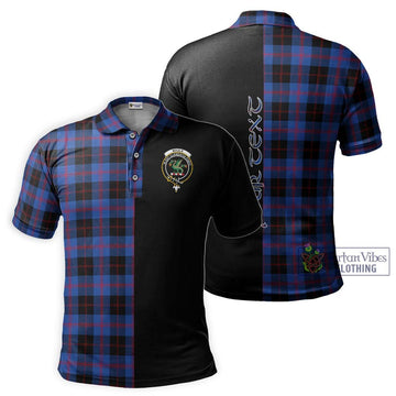 Maule Tartan Polo Shirt with Family Crest and Half Of Me Style