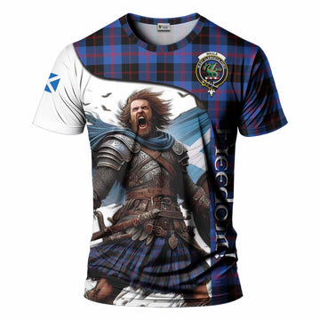 Maule Crest Tartan T-Shirt Inspired by the Freedom of Scottish Warrior