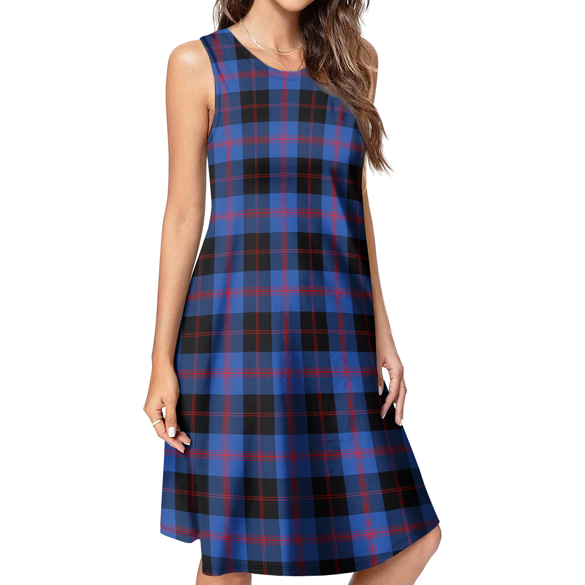 Maule Tartan Womens Casual Dresses 4XL - Tartan Vibes Clothing
