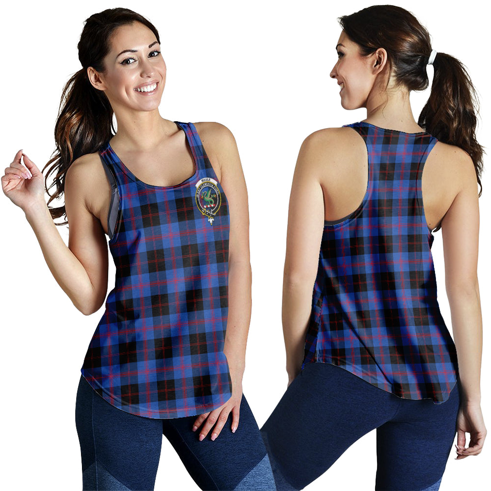 maule-tartan-women-racerback-tanks-with-family-crest