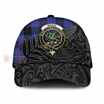 Maule Tartan Classic Cap with New Zealand Silver Fern Half Style