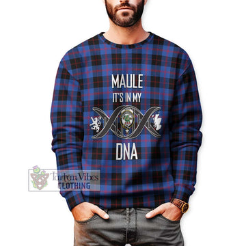 Maule Tartan Sweatshirt with Family Crest DNA In Me Style