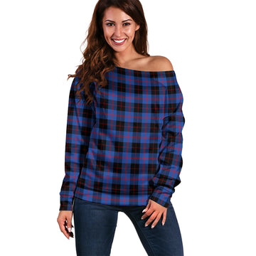 Maule Tartan Off Shoulder Women Sweater