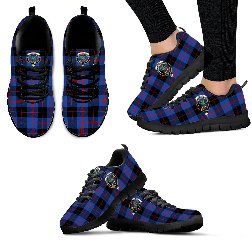 Maule Tartan Sneakers with Family Crest - Tartan Vibes Clothing