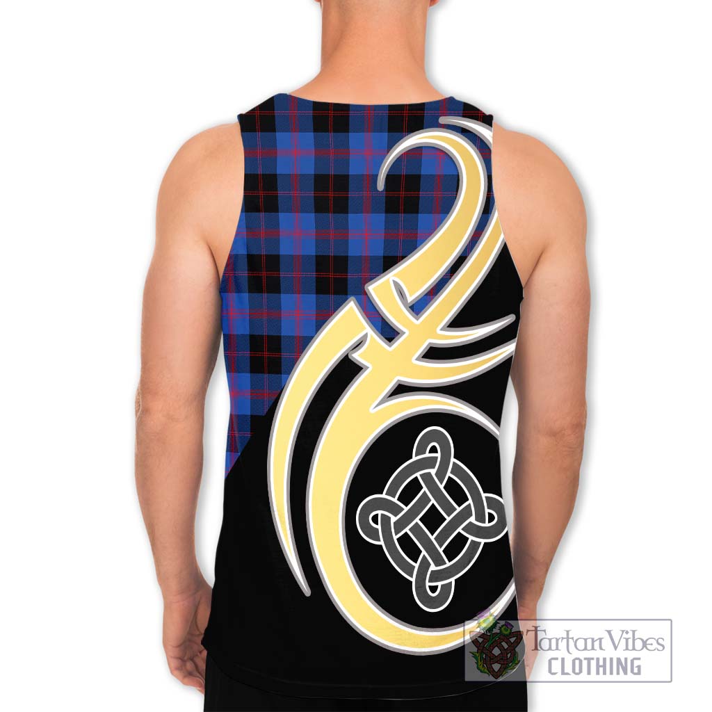 Maule Tartan Men's Tank Top with Family Crest and Celtic Symbol Style - Tartan Vibes Clothing