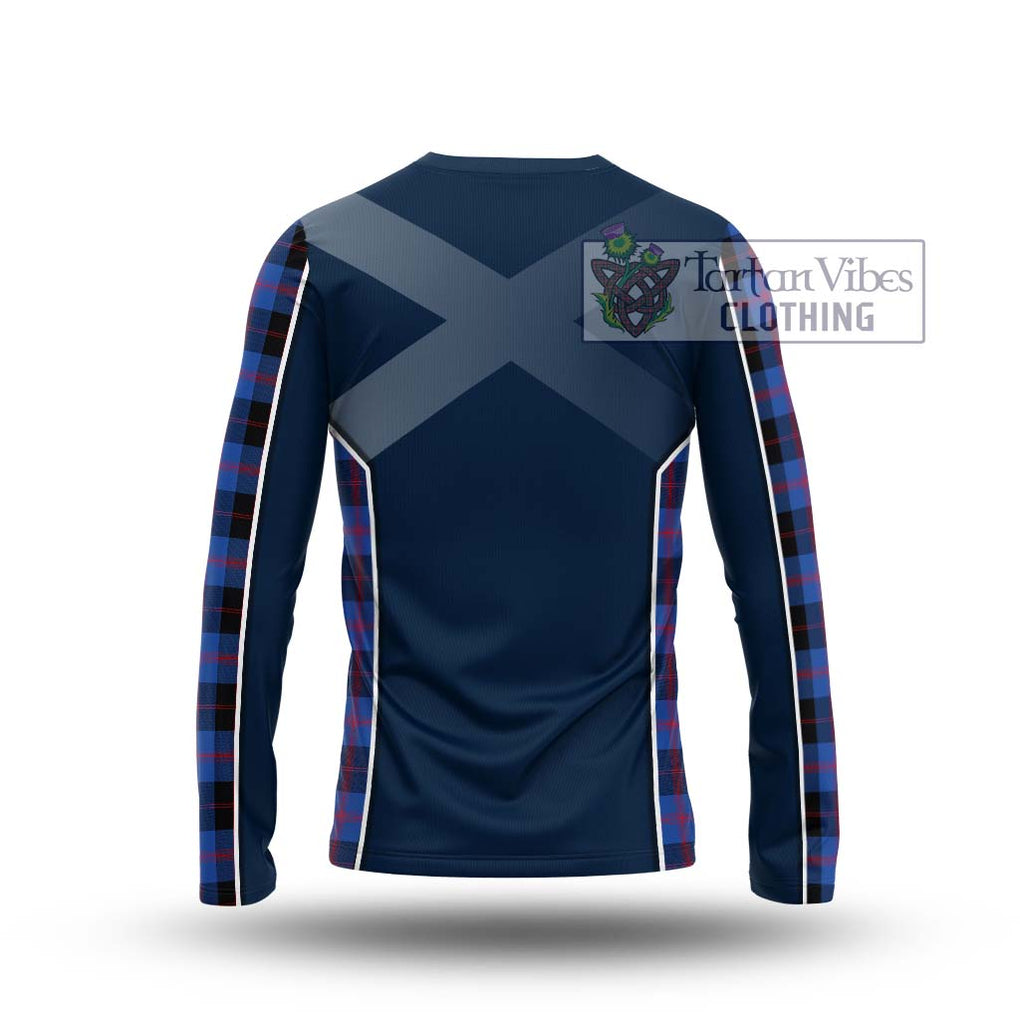 Maule Tartan Long Sleeve T-Shirt with Family Crest and Lion Rampant Vibes Sport Style - Tartan Vibes Clothing