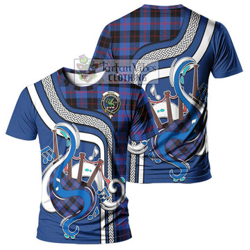 Maule Tartan T-Shirt with Epic Bagpipe Style