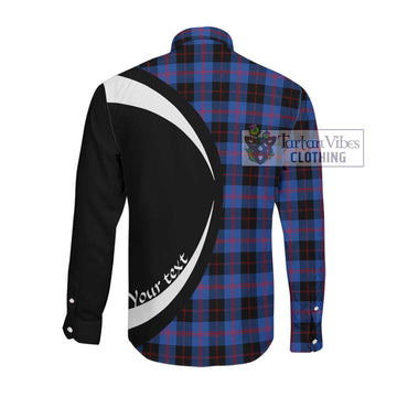 Maule Tartan Long Sleeve Button Up with Family Crest Circle Style