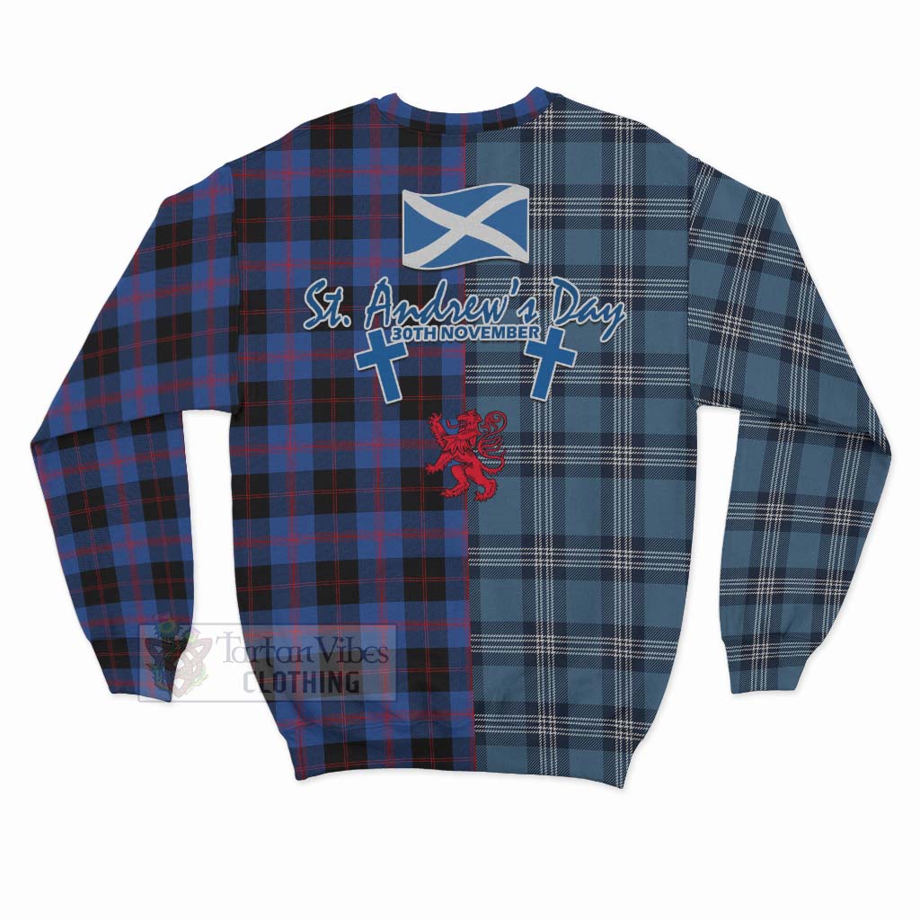 Tartan Vibes Clothing Maule Tartan Sweatshirt Happy St. Andrew's Day Half Tartan Style