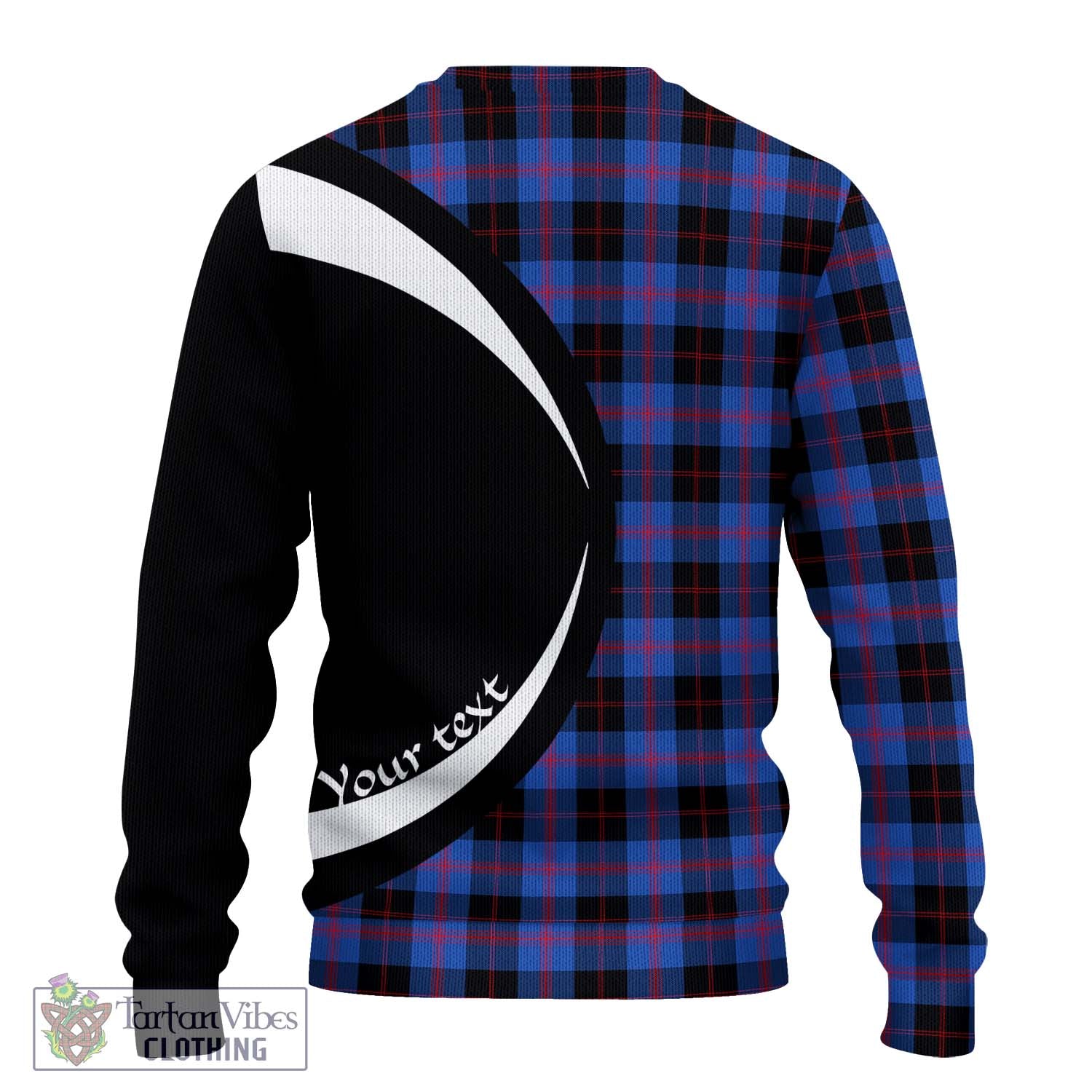 Maule Tartan Knitted Sweater with Family Crest Circle Style - Tartan Vibes Clothing