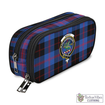 Maule Tartan Pen and Pencil Case with Family Crest