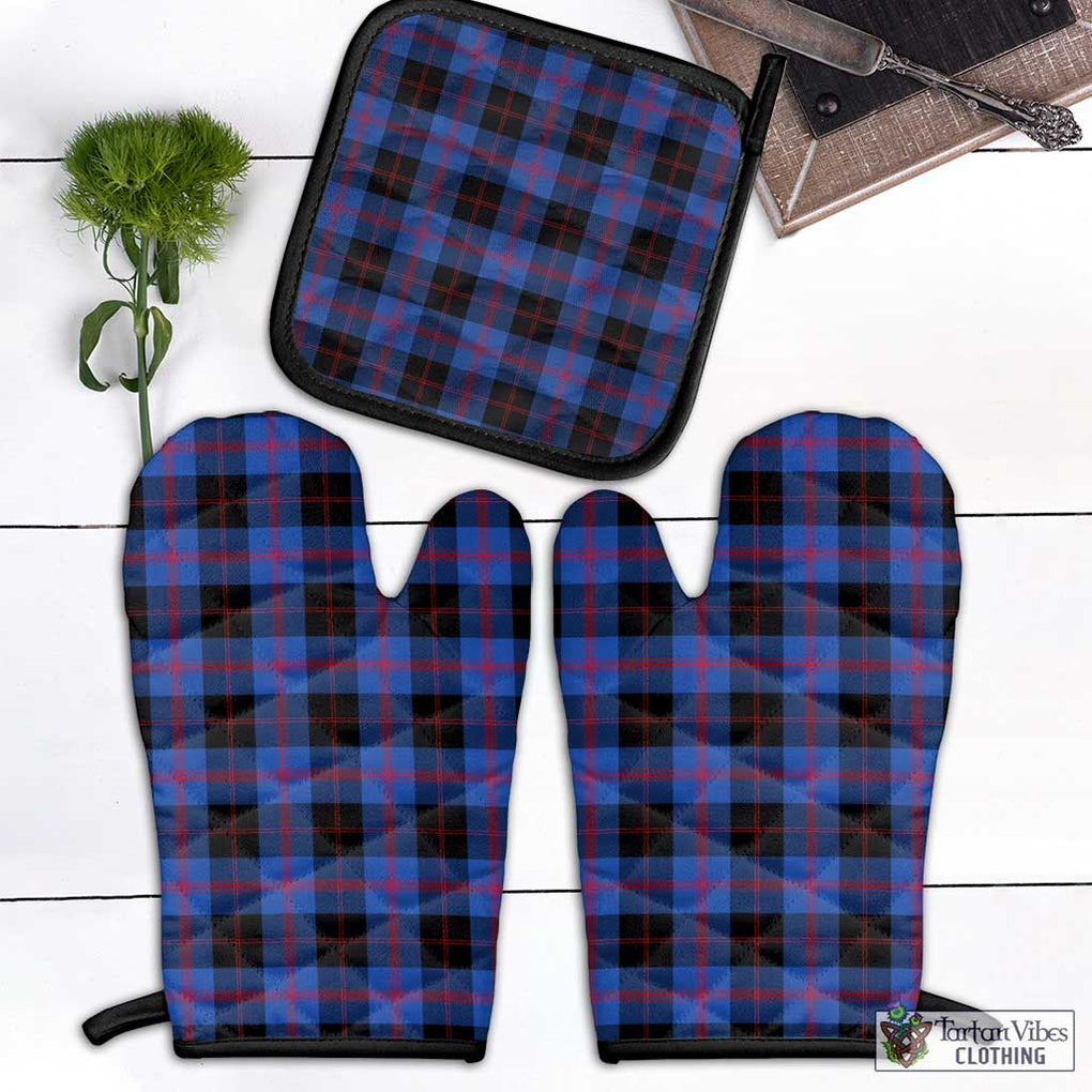 Maule Tartan Combo Oven Mitt & Pot-Holder Black - Tartan Vibes Clothing