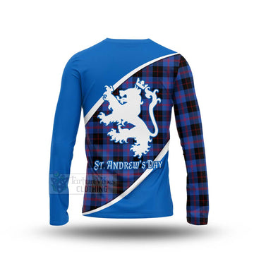 Maule Family Crest Tartan Long Sleeve T-Shirt Celebrate Saint Andrew's Day in Style