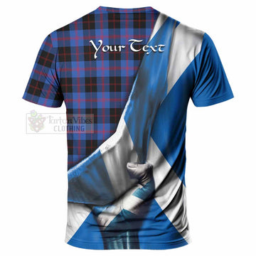 Maule Tartan T-Shirt with Family Crest Scotland Patriotic Style