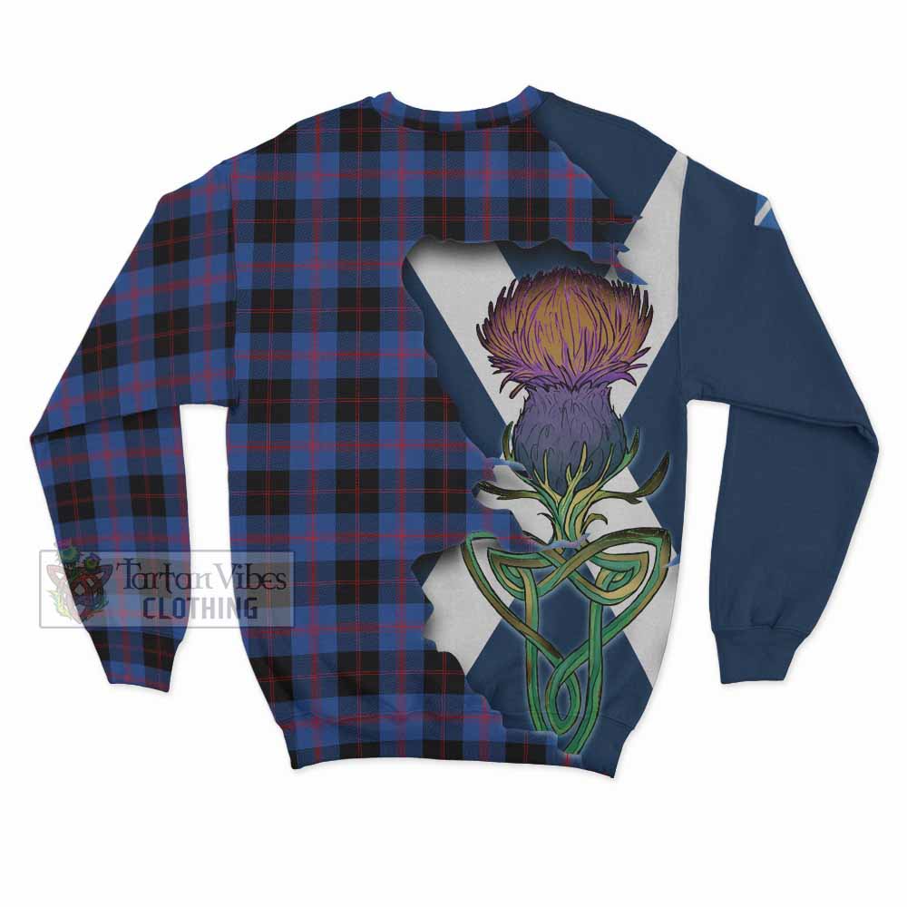 Maule Tartan Family Crest Sweatshirt Scottish Thistle Celtic Inspired - Tartan Vibes Clothing