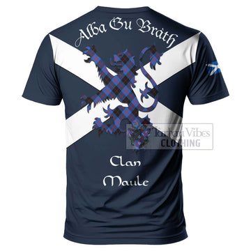 Maule Tartan Lion Rampant T-Shirt Proudly Display Your Heritage with Alba Gu Brath and Clan Name