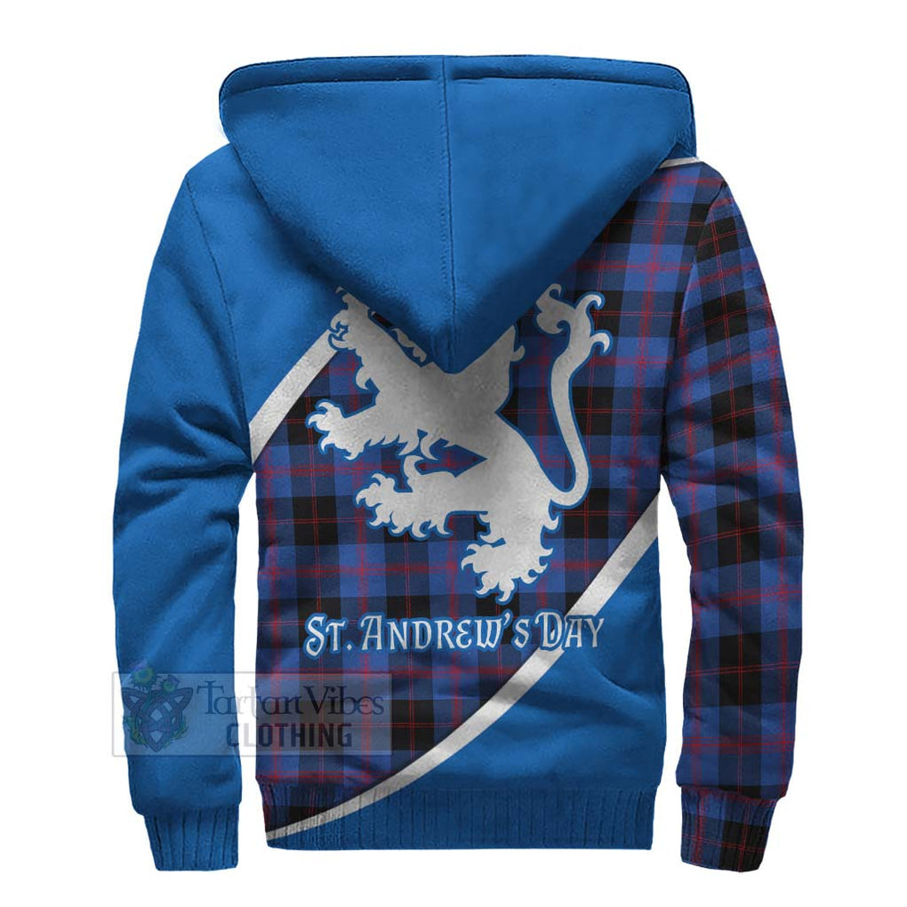 Tartan Vibes Clothing Maule Family Crest Tartan Sherpa Hoodie Celebrate Saint Andrew's Day in Style