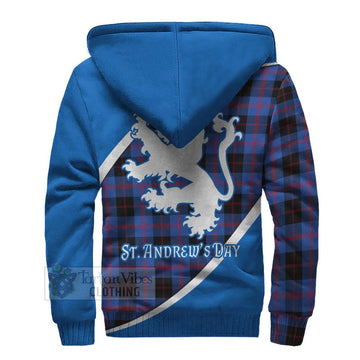 Maule Family Crest Tartan Sherpa Hoodie Celebrate Saint Andrew's Day in Style