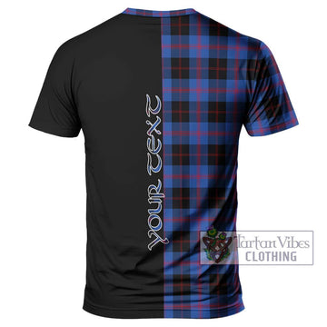 Maule Tartan T-Shirt with Family Crest and Half Of Me Style