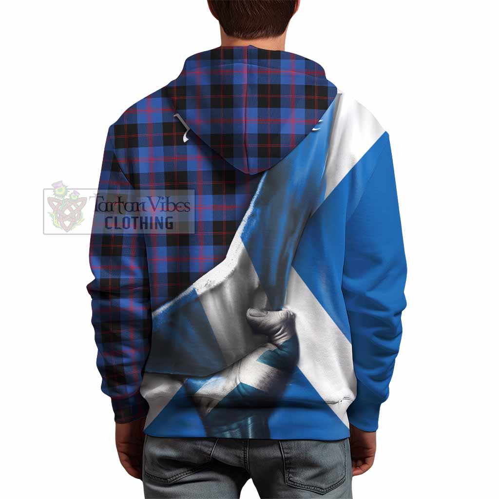 Tartan Vibes Clothing Maule Tartan Hoodie with Family Crest Scotland Patriotic Style