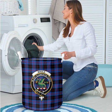 Maule Tartan Laundry Basket with Family Crest