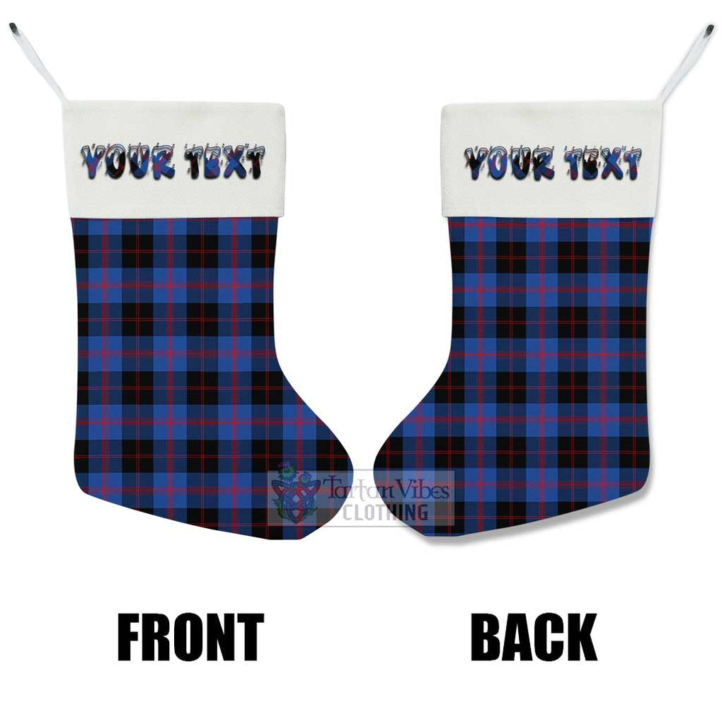 Tartan Vibes Clothing Maule Tartan Christmas Stocking with Personalized Text