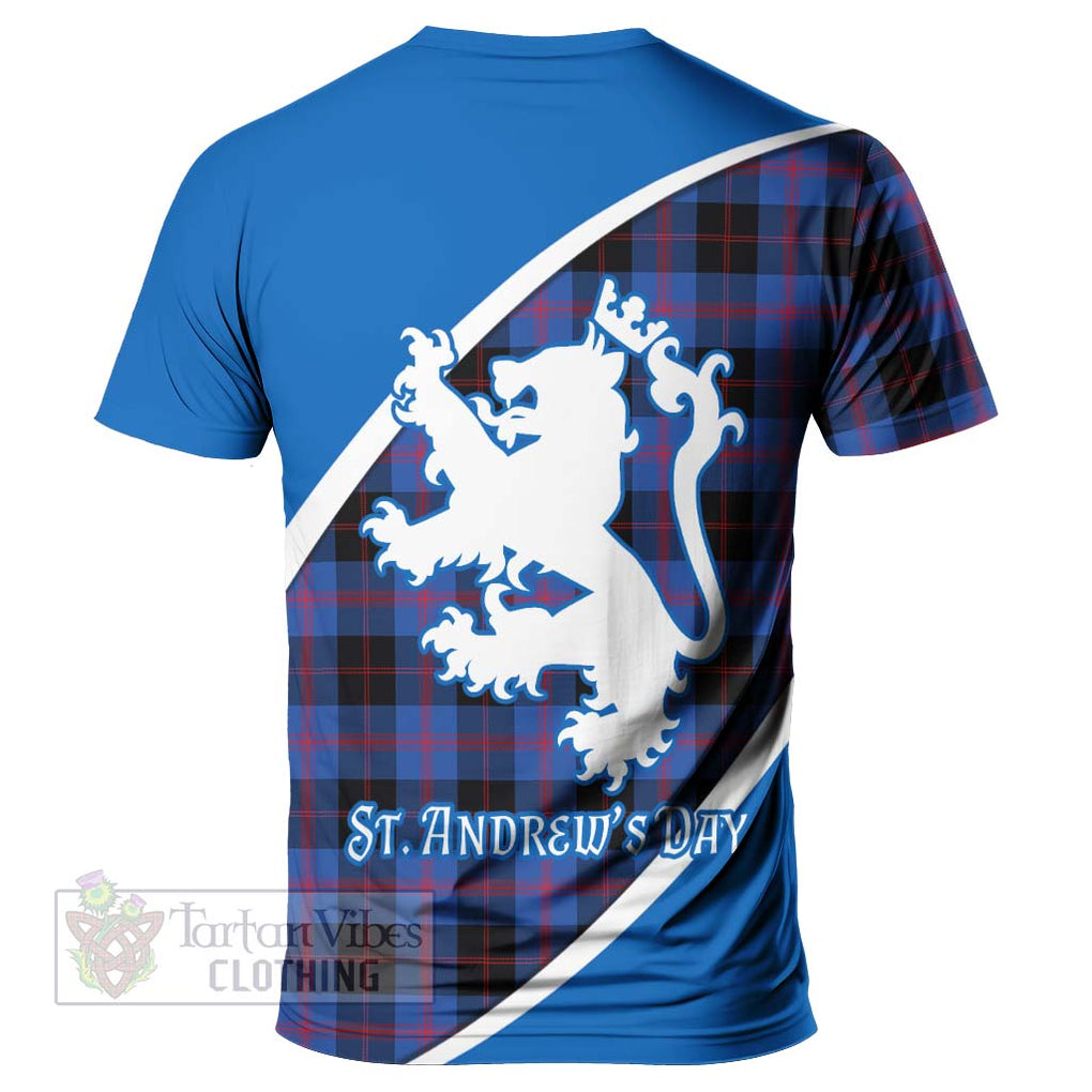 Tartan Vibes Clothing Maule Family Crest Tartan T-Shirt Celebrate Saint Andrew's Day in Style