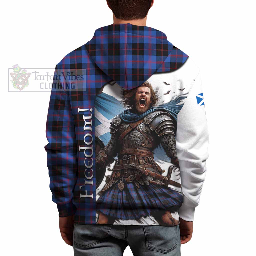 Tartan Vibes Clothing Maule Crest Tartan Hoodie Inspired by the Freedom of Scottish Warrior