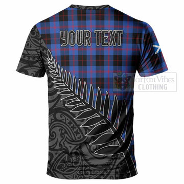 Maule Crest Tartan T-Shirt with New Zealand Silver Fern Half Style