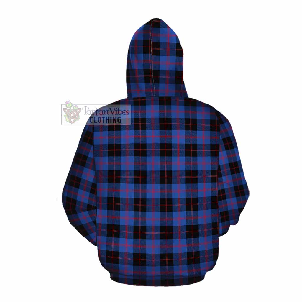 Tartan Vibes Clothing Maule Tartan Cotton Hoodie with Family Crest DNA In Me Style