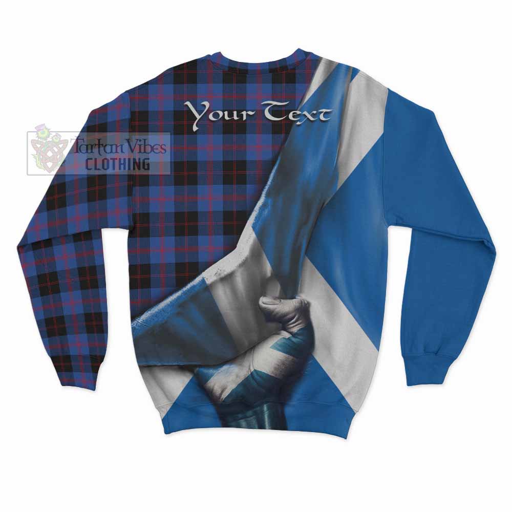 Tartan Vibes Clothing Maule Tartan Sweatshirt with Family Crest Scotland Patriotic Style