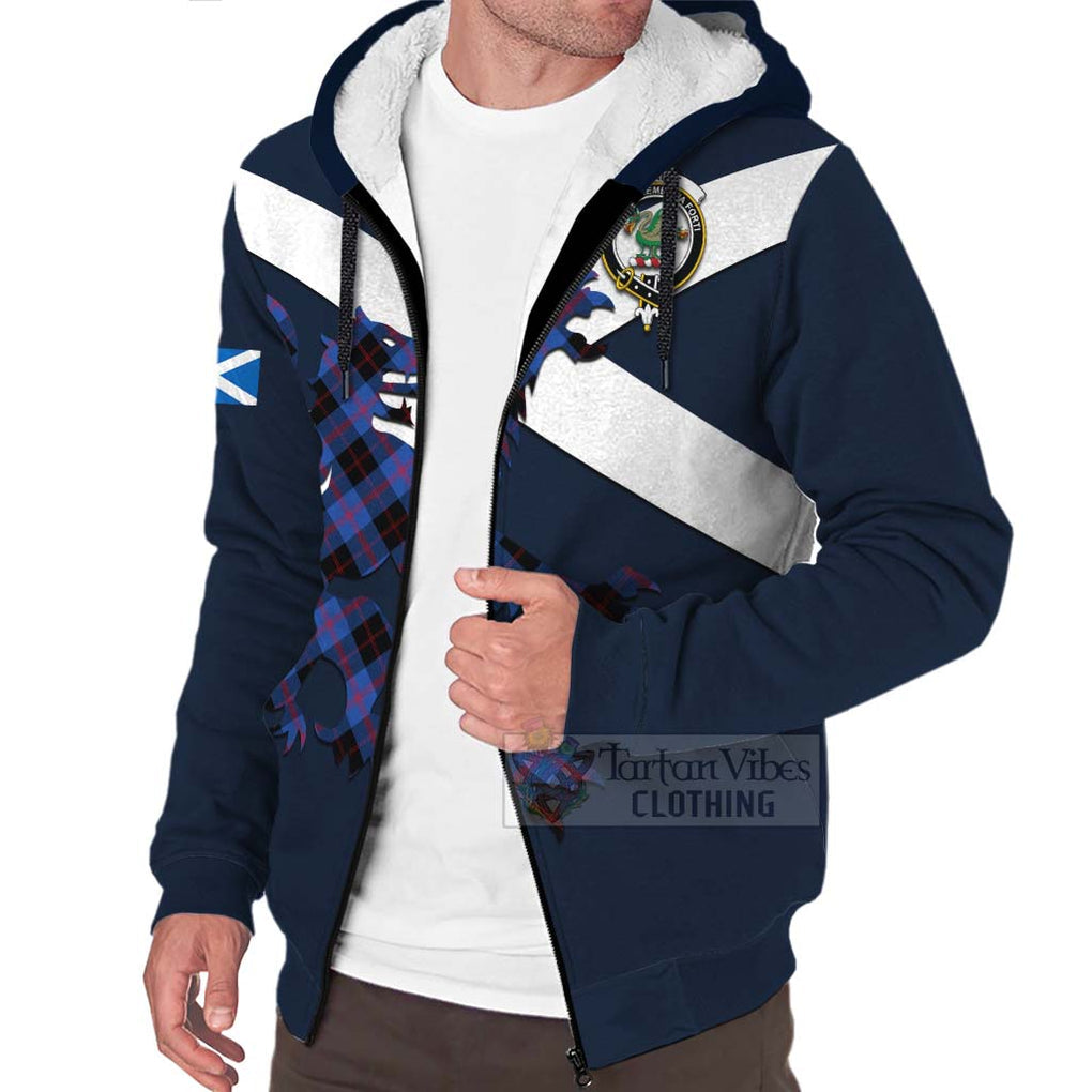 Tartan Vibes Clothing Maule Tartan Lion Rampant Sherpa Hoodie – Proudly Display Your Heritage with Alba Gu Brath and Clan Name