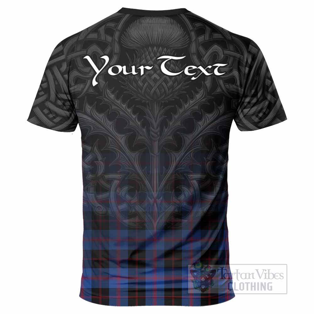 Tartan Vibes Clothing Maule Tartan T-Shirt with Family Crest Celtic Thistle Vibes