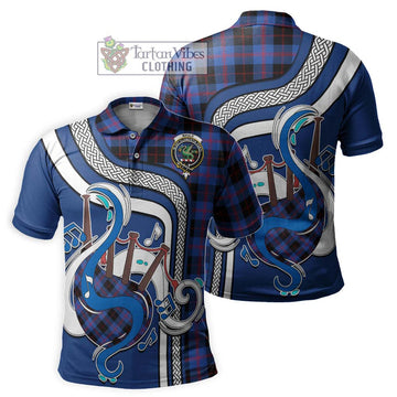 Maule Tartan Polo Shirt with Epic Bagpipe Style