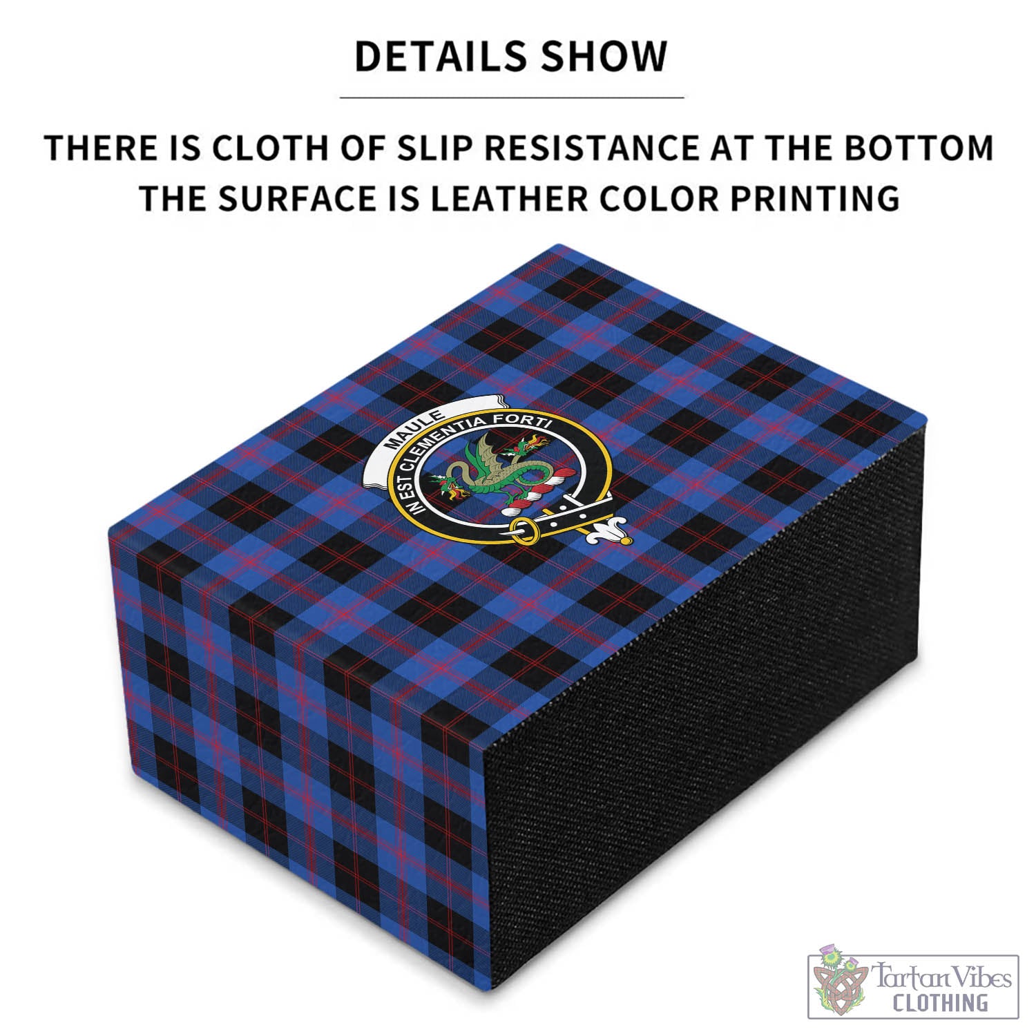 Tartan Vibes Clothing Maule Tartan Pen Holder with Family Crest