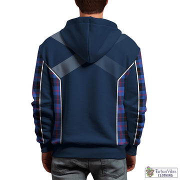 Maule Tartan Hoodie with Family Crest and Lion Rampant Vibes Sport Style