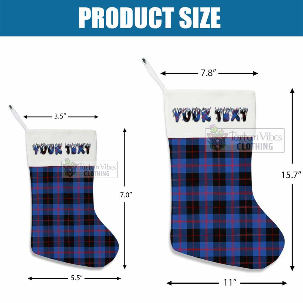 Tartan Vibes Clothing Maule Tartan Christmas Stocking with Personalized Text