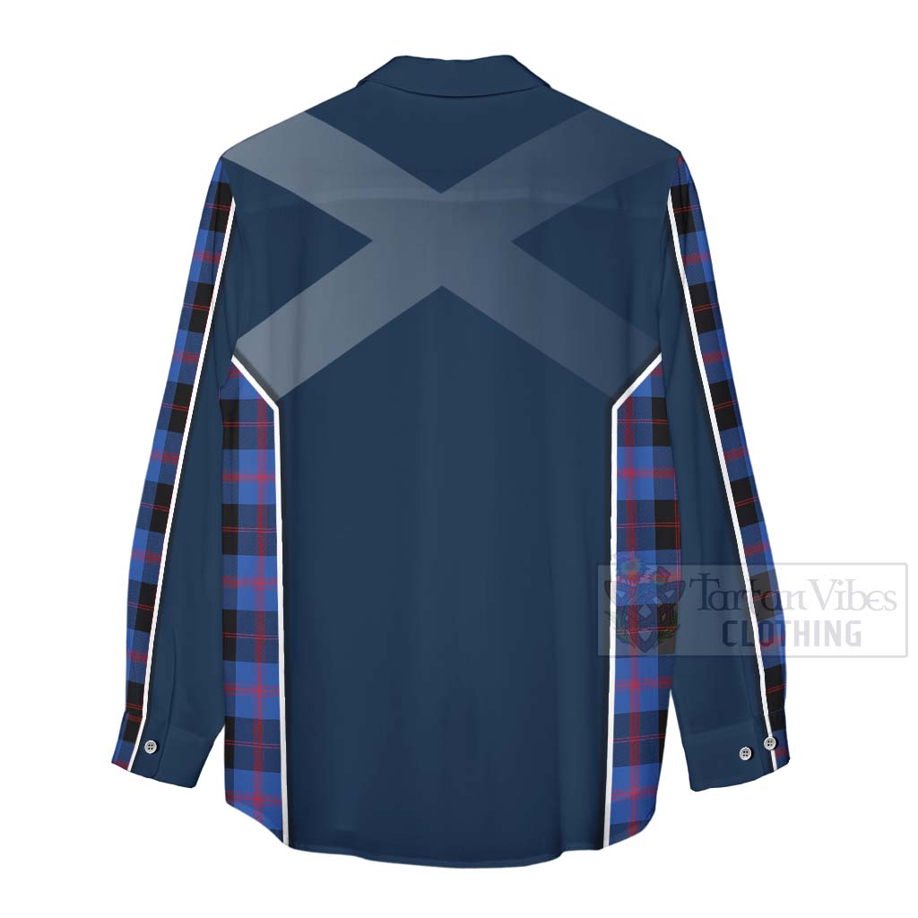 Tartan Vibes Clothing Maule Tartan Women's Casual Shirt with Family Crest and Scottish Thistle Vibes Sport Style