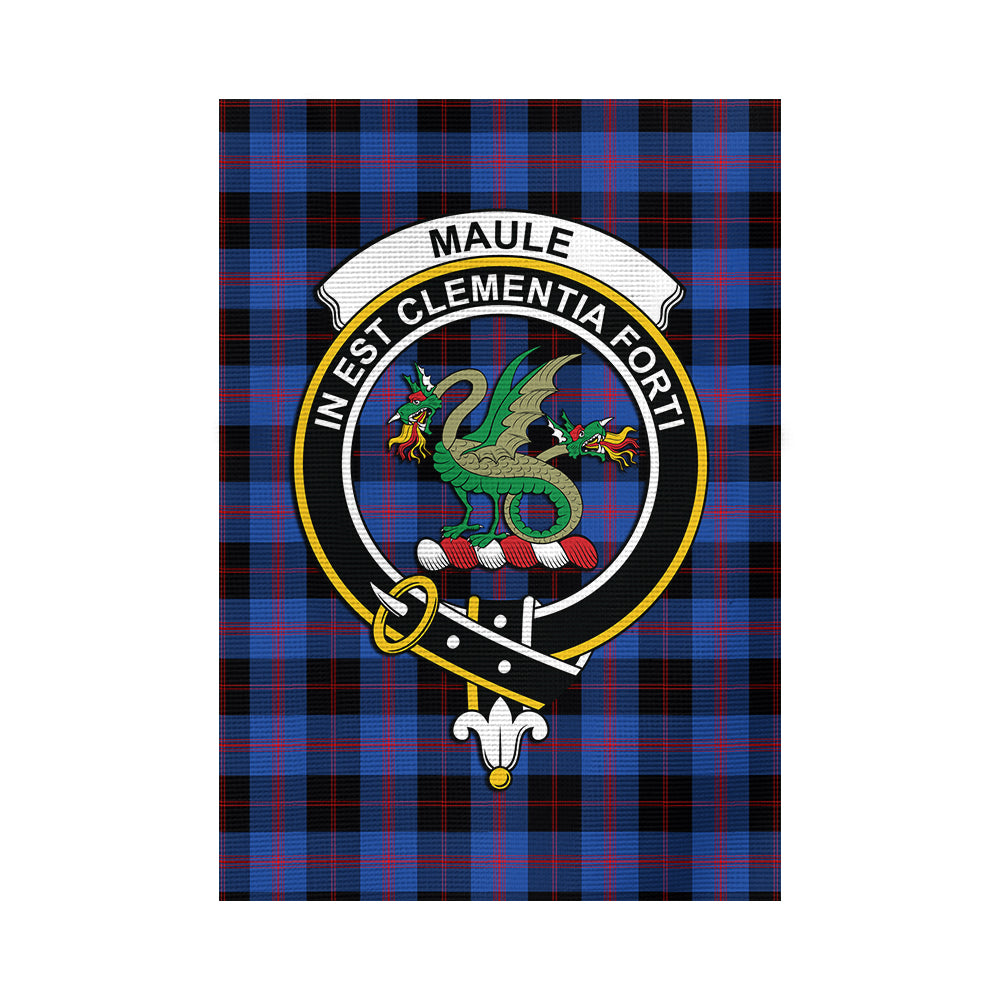 maule-tartan-flag-with-family-crest