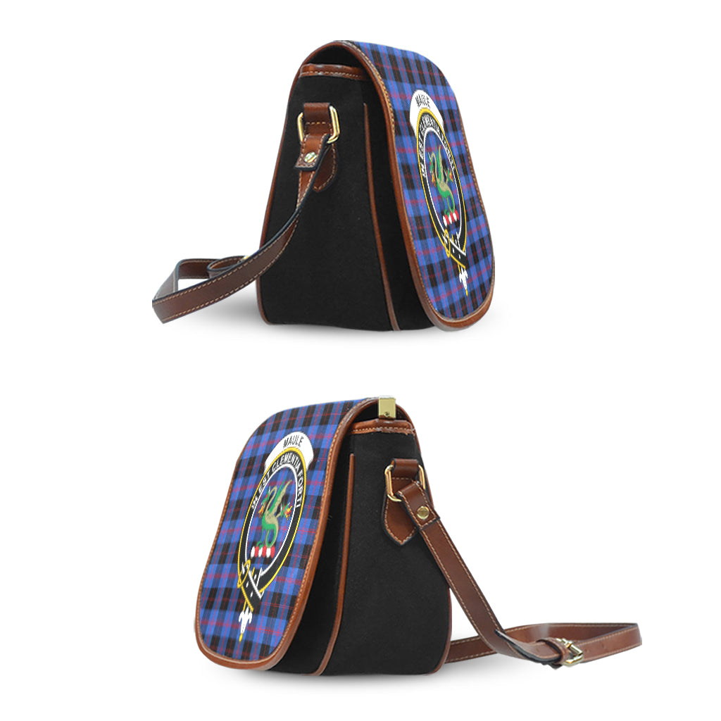 Maule Tartan Saddle Bag with Family Crest - Tartan Vibes Clothing