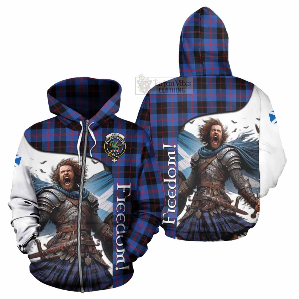 Tartan Vibes Clothing Maule Crest Tartan Hoodie Inspired by the Freedom of Scottish Warrior