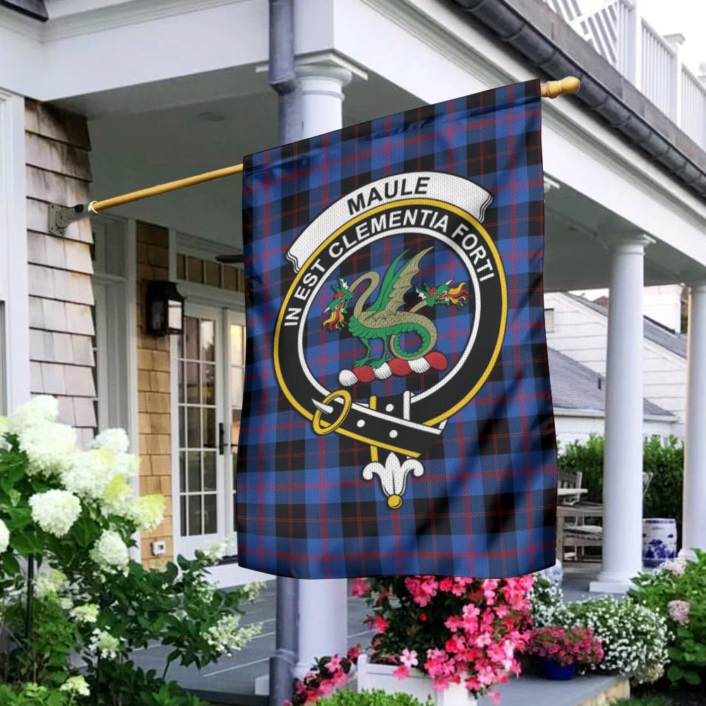 maule-tartan-flag-with-family-crest