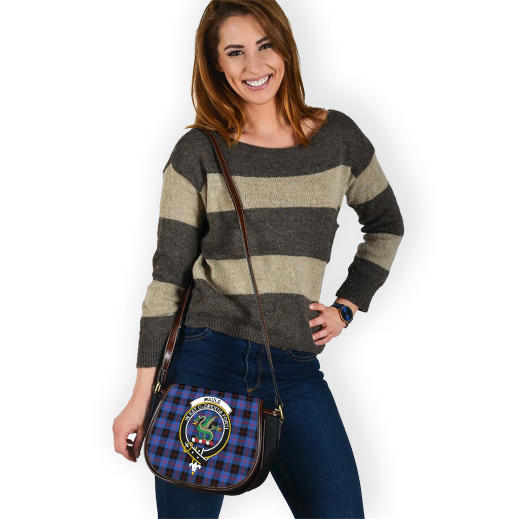 Maule Tartan Saddle Bag with Family Crest - Tartan Vibes Clothing